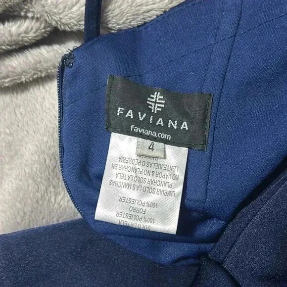 V Neck Long Dress With Wrap Front And Leg Slit, Like New - Picture 9 of 12